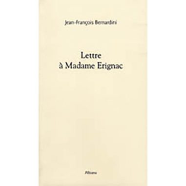 Lettre à Madame Érignac