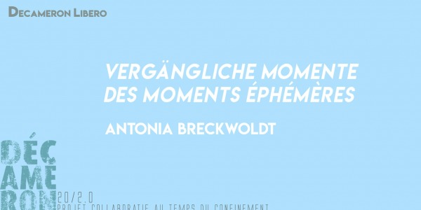 Vergängliche Momente /  Des moments éphémères - Antonia Breckwoldt