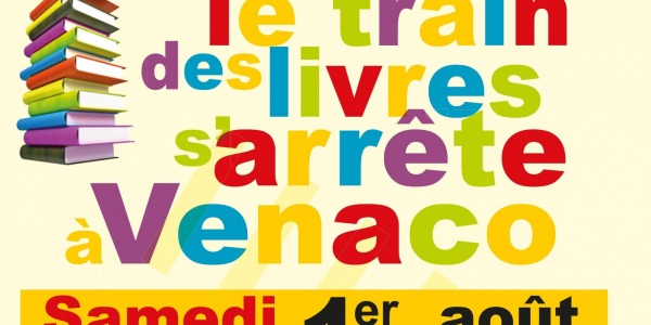 Le train des livres s'arrête à Venaco