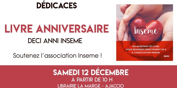 Dédicace "Deci Anni"  Livre anniversaire de l'association Inseme