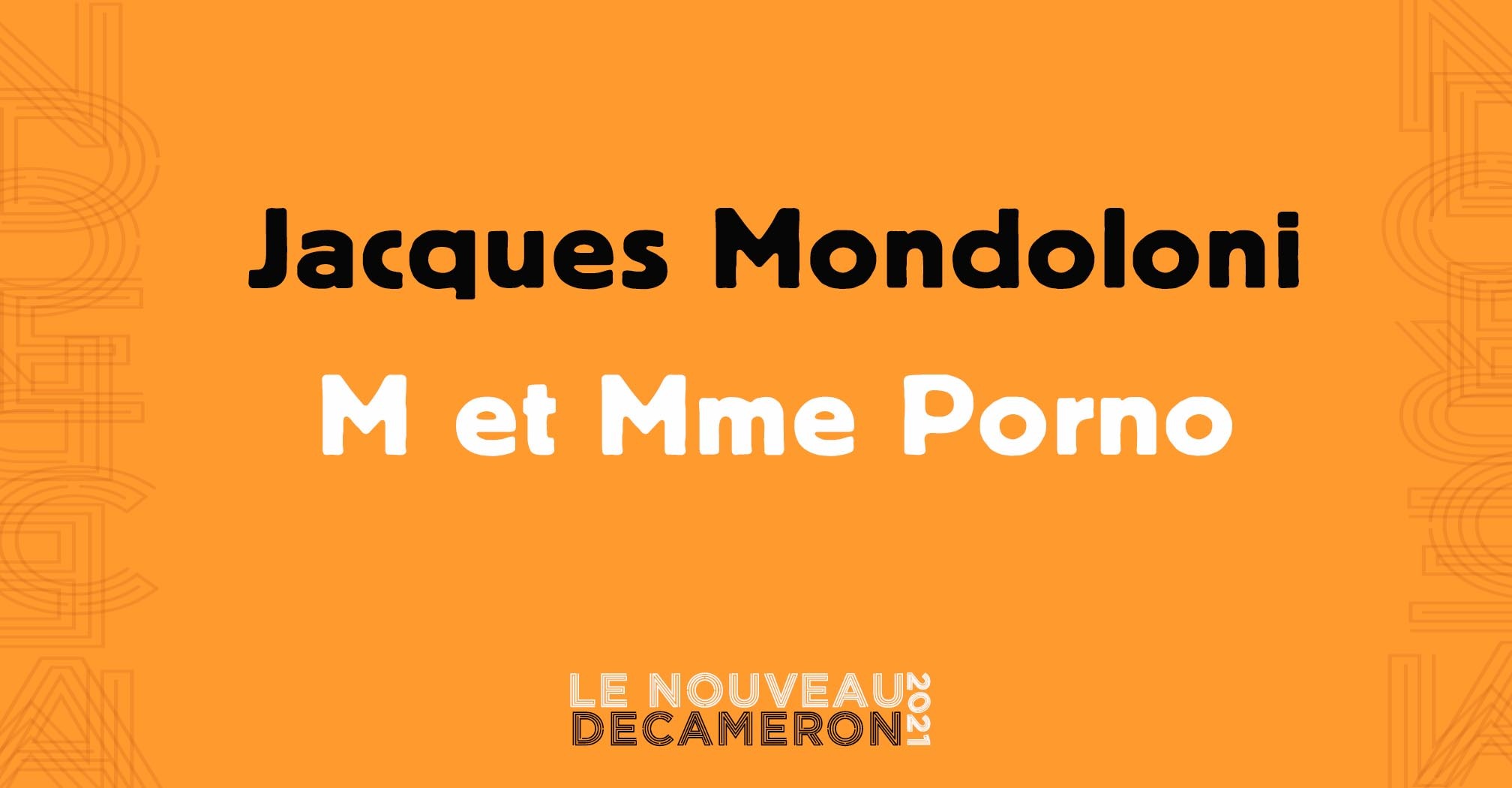 Jacques Mondoloni - M et Mme Porno image image
