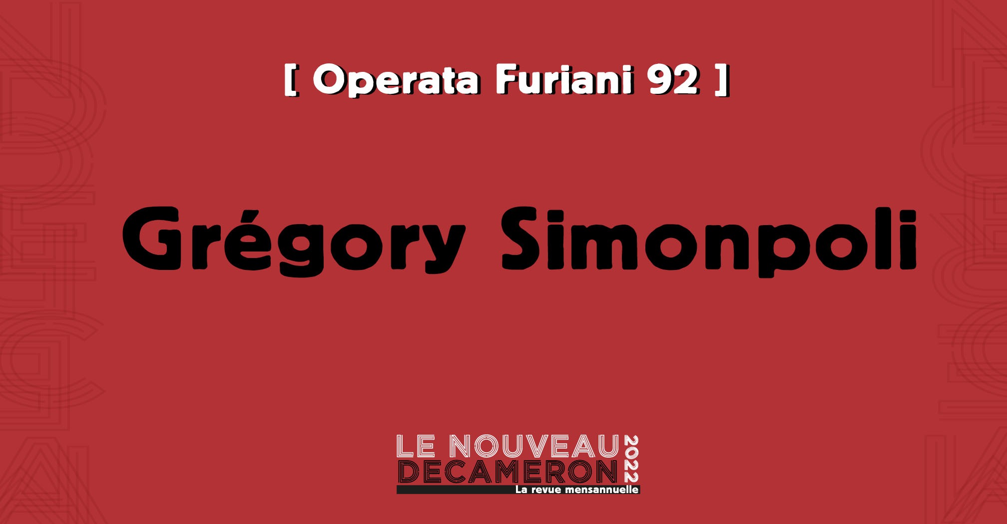 Grégory Simonpoli - Un rêve qui se transforme en cauchemar à 20h23…