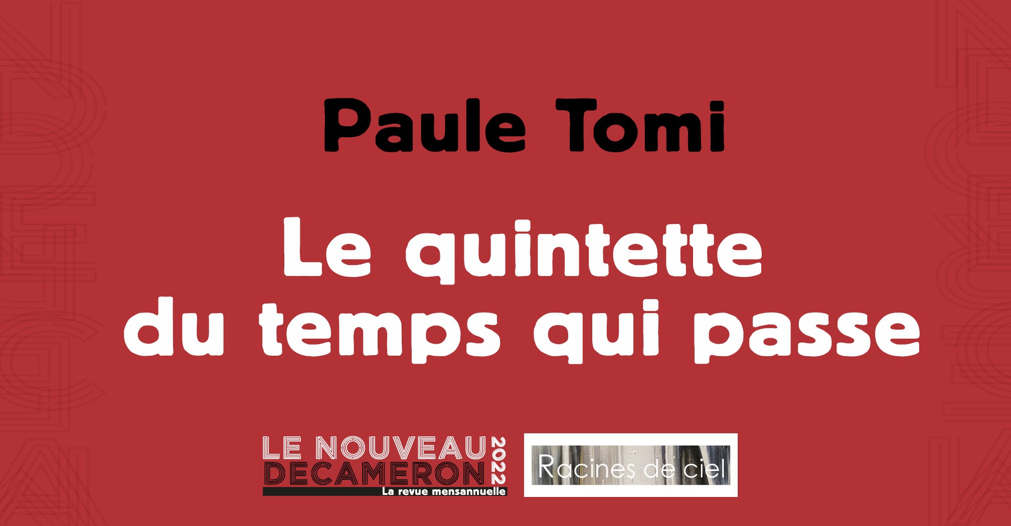 Paule Tomi - Le quintette du temps qui passe