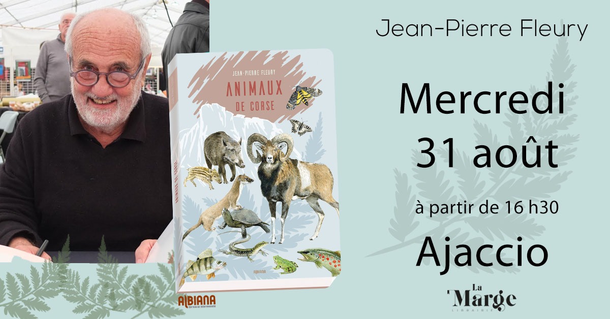 Jean-Pierre Fleury présente "Animaux de Corse" à Ajaccio