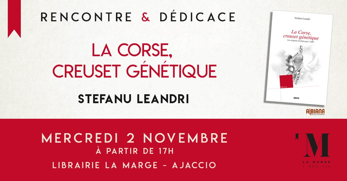 Rencontre avec Stefanu Leandri le 2 Novembre à Ajaccio