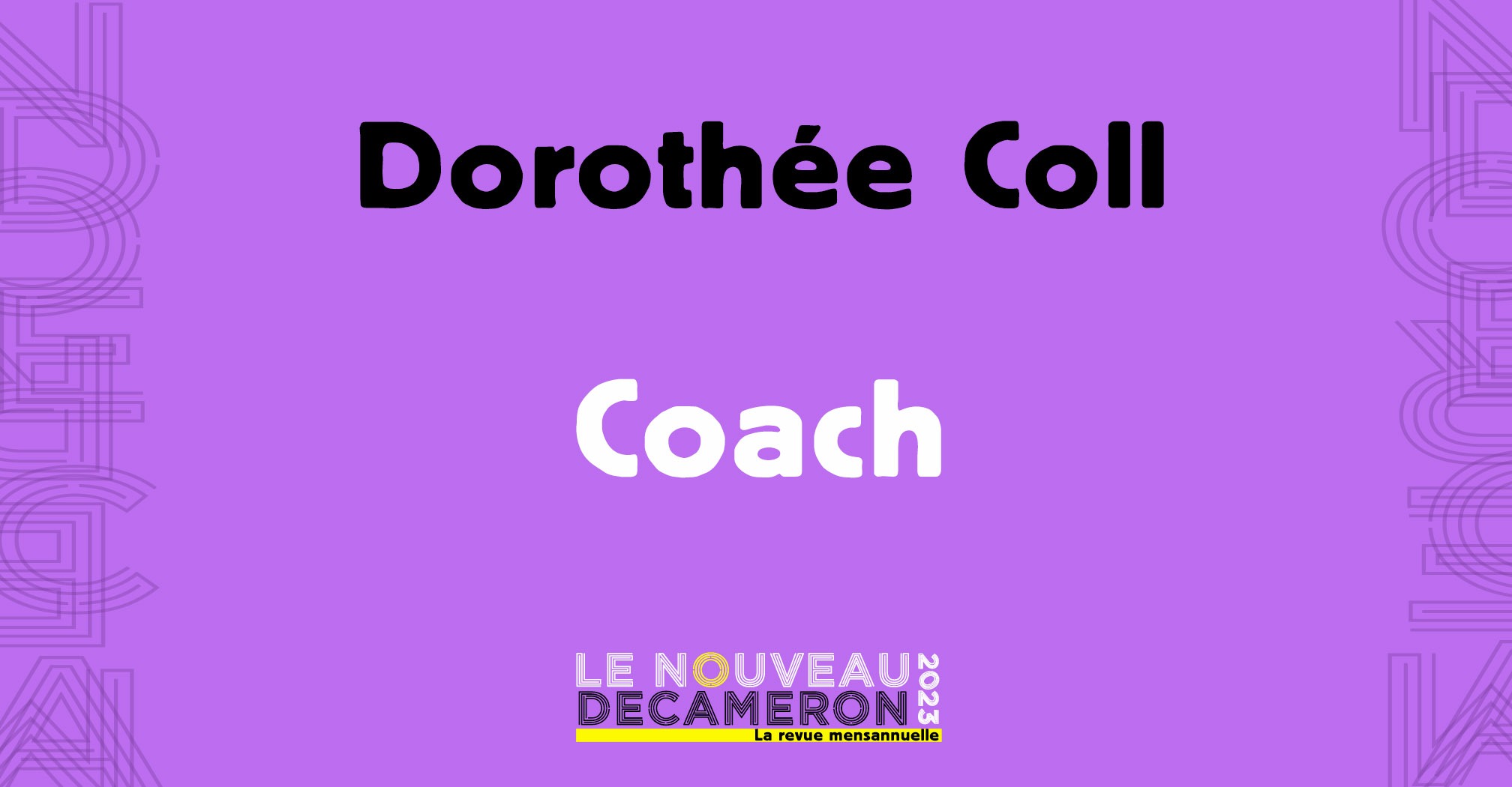 Dorothée Coll - Coach