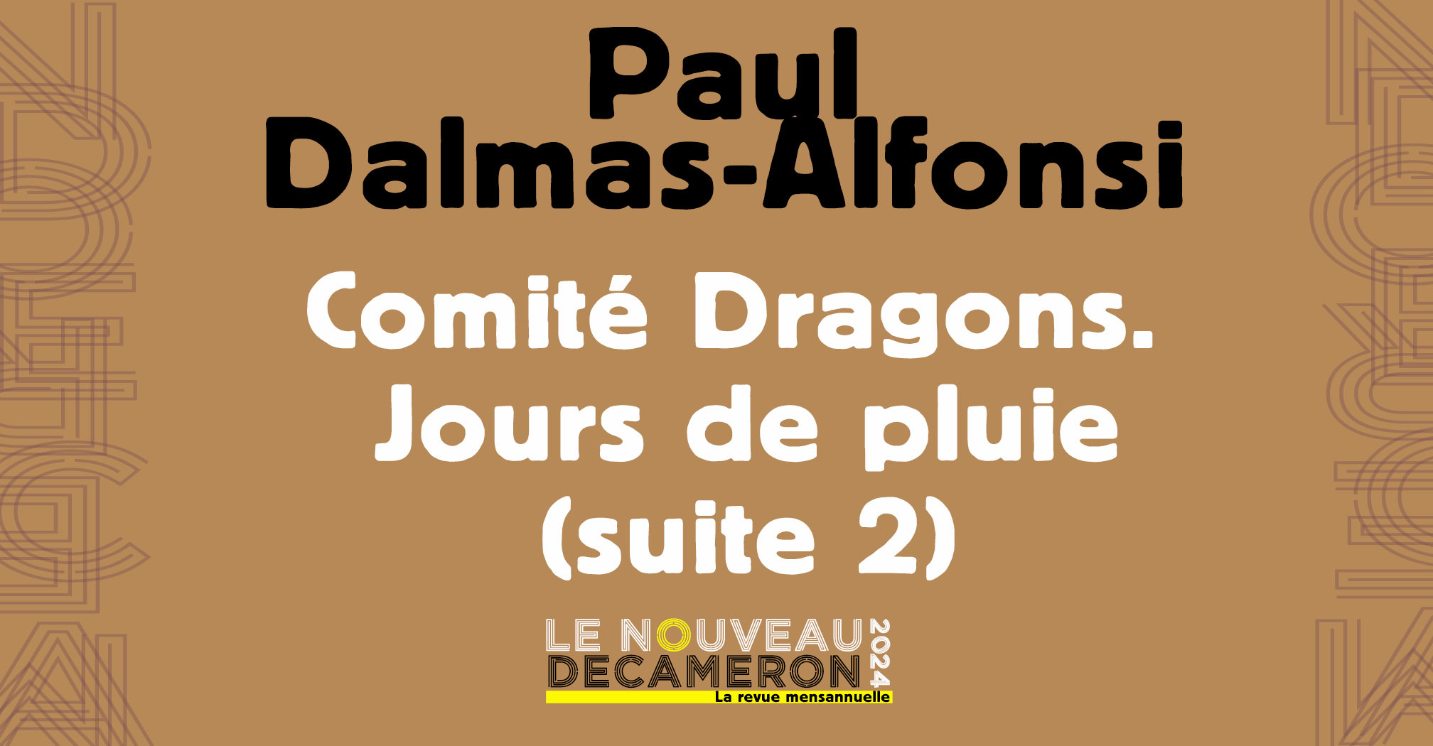 Paul Dalmas - Alfonsi - Comité Dragons. Jours de pluie (suite 2)