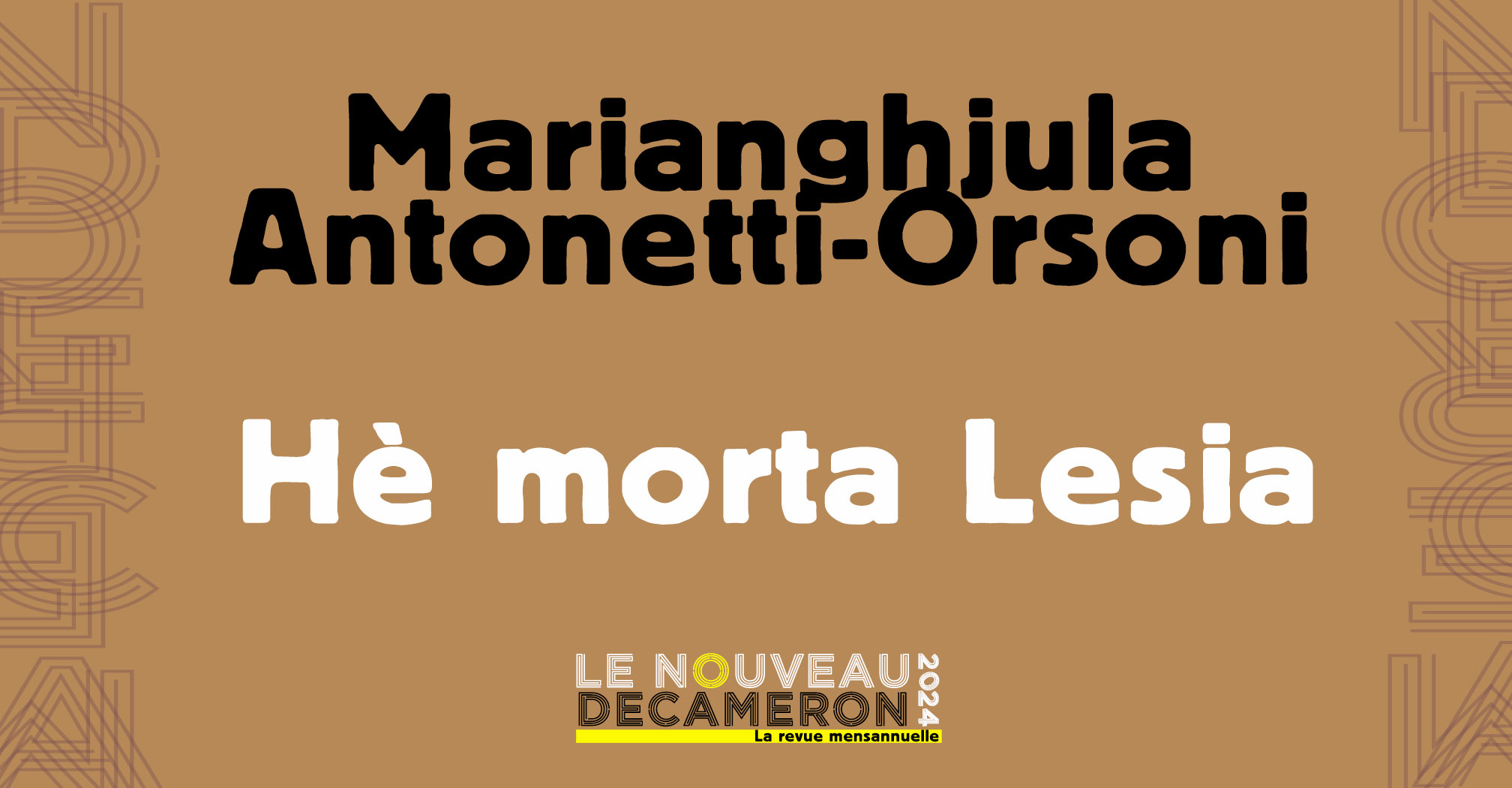 Marianghjula Antonetti-Orsoni - Hè morta Lesia