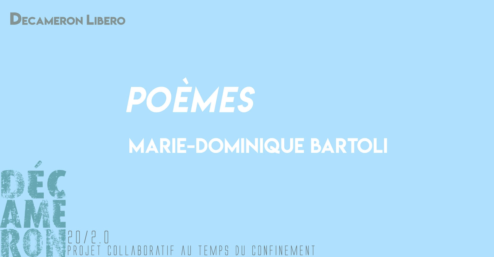 Poèmes - Marie-Dominique Bartoli