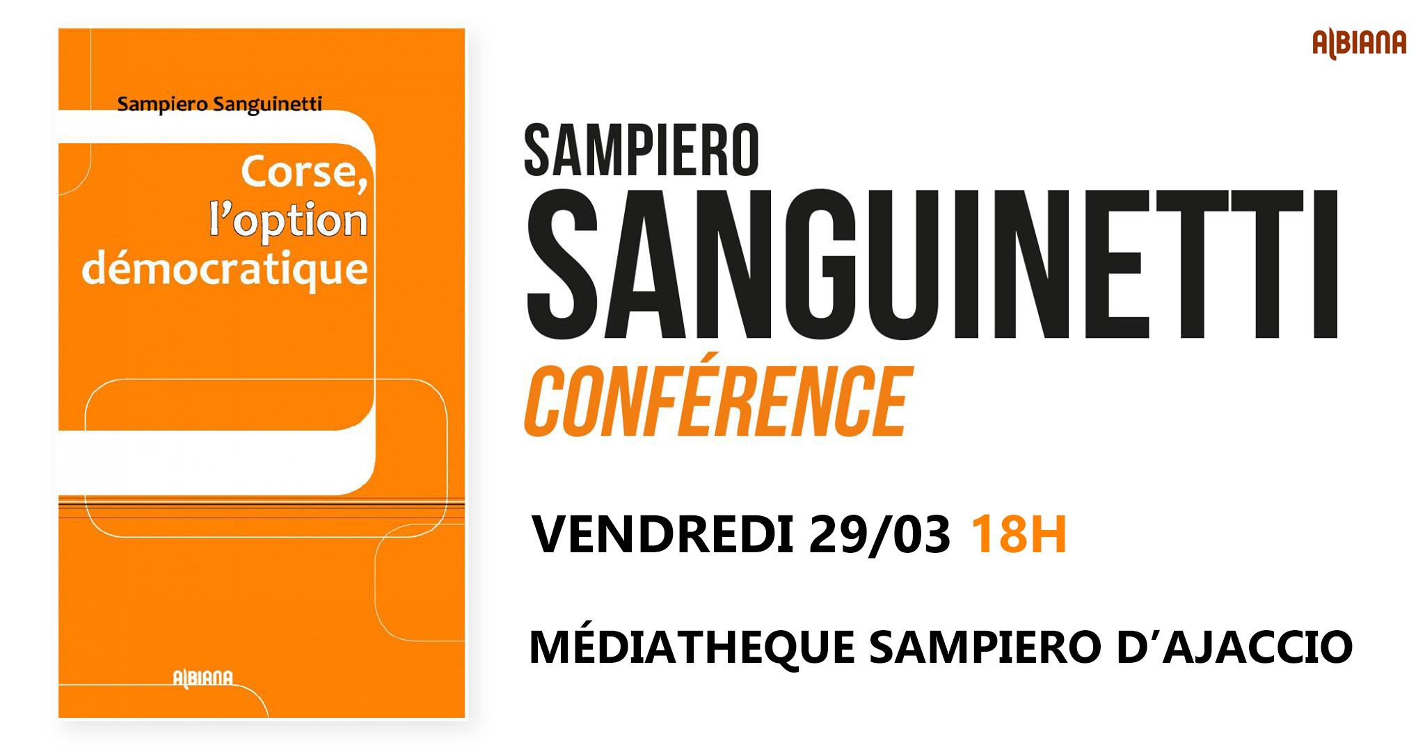Conférence de Sampiero Sanguinetti à Ajaccio