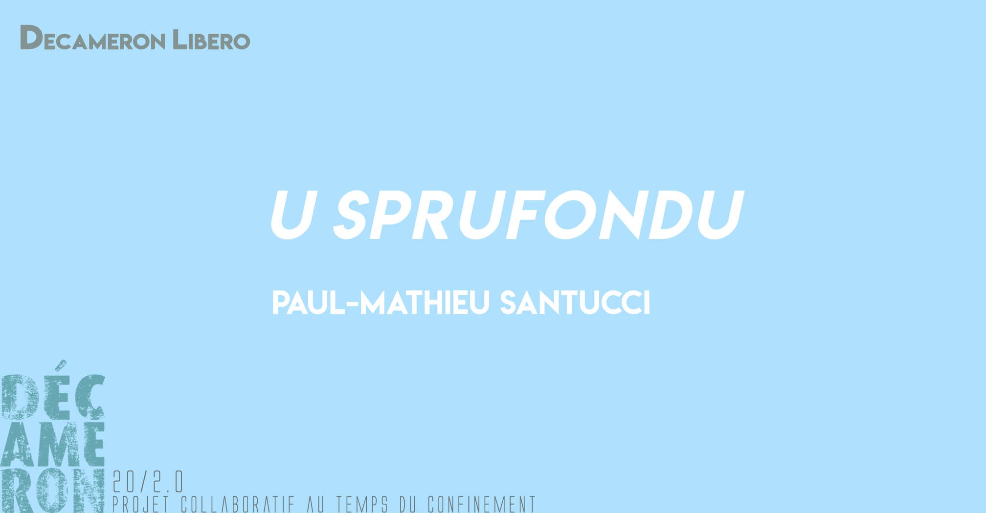U sprufondu - Paul-Mathieu Santucci 