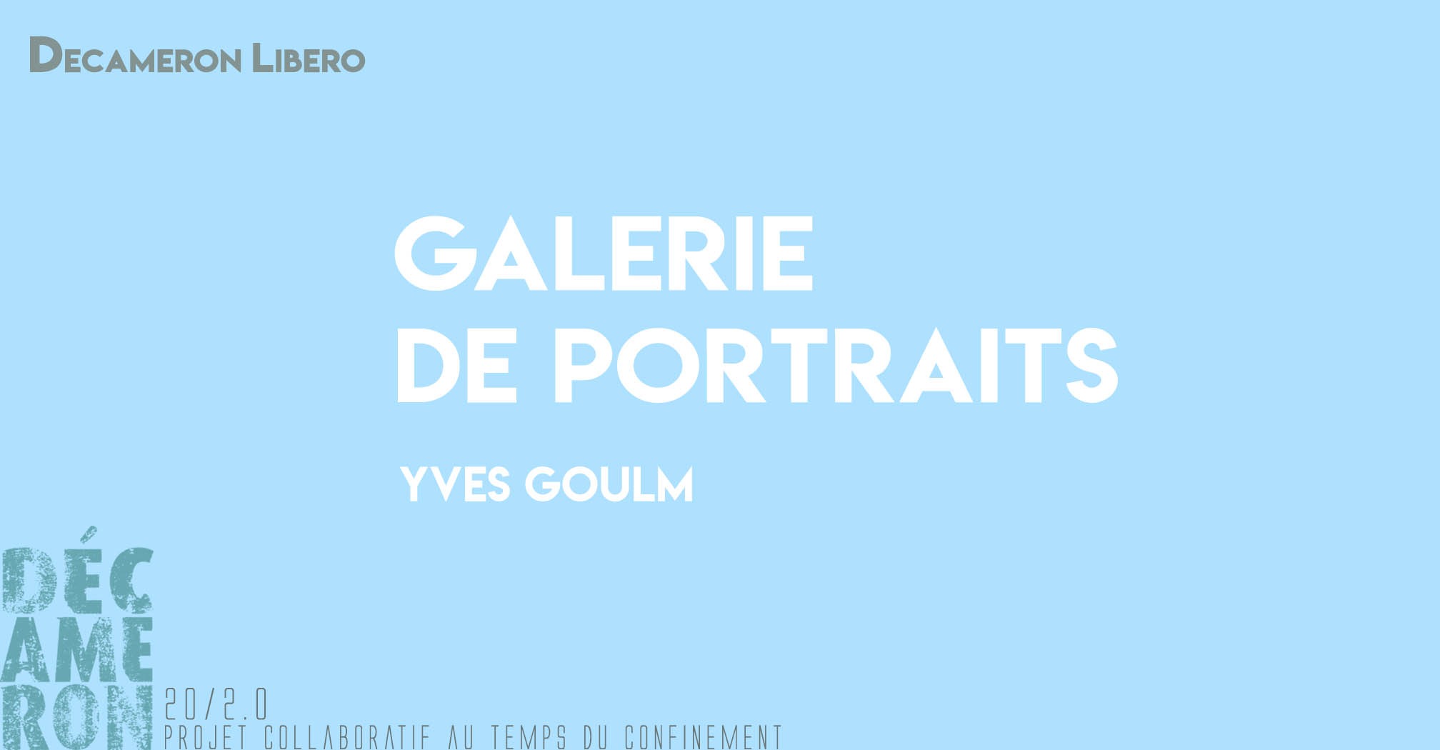 Galerie de portraits - Yves Goulm