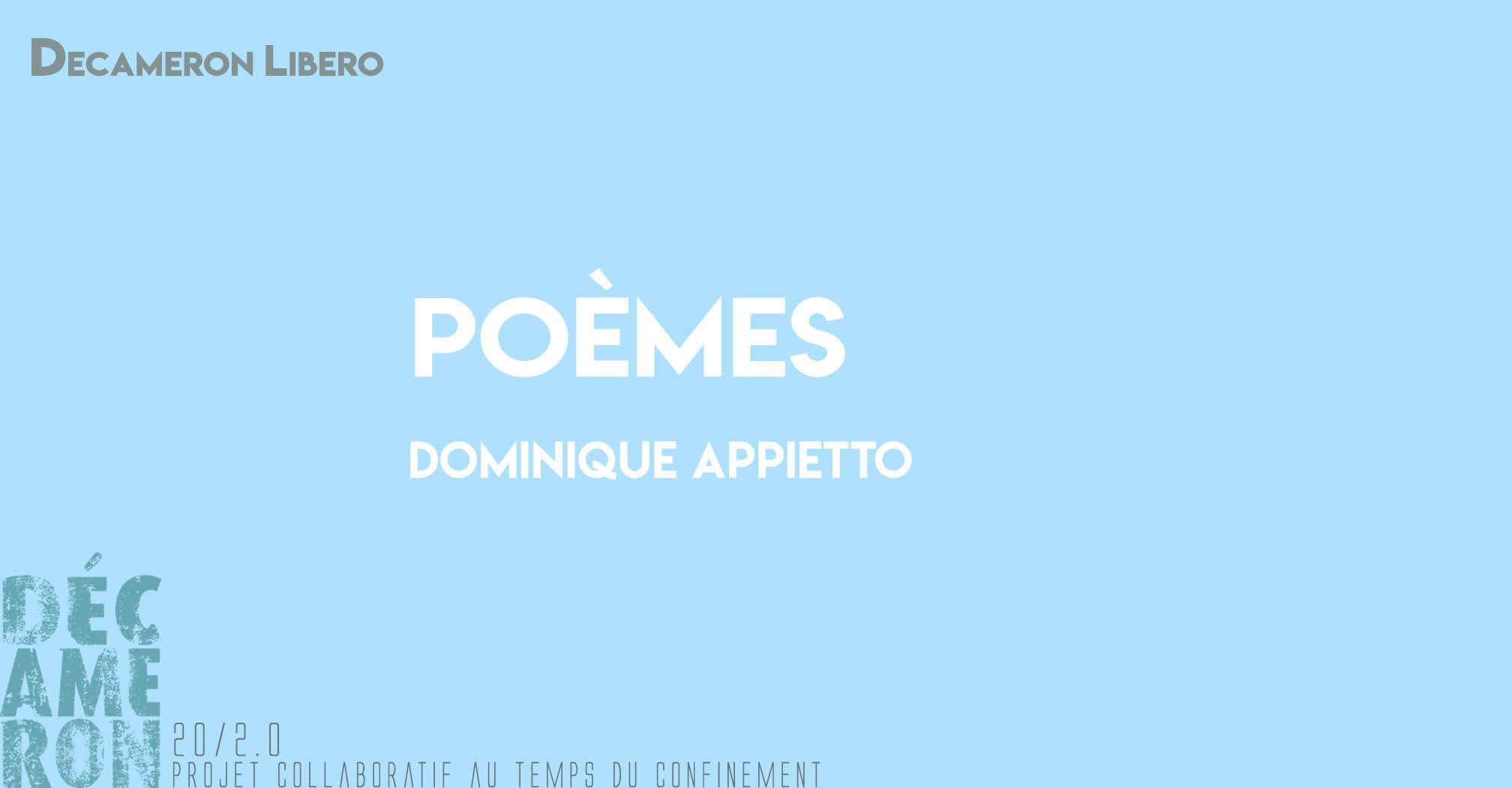 Poèmes - Dominique Appietto