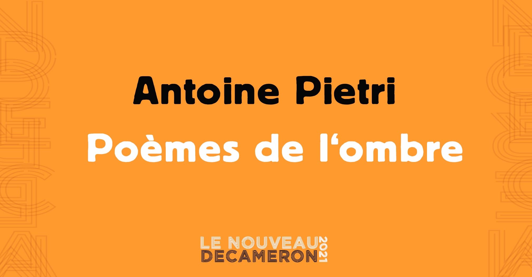 Antoine Pietri  - Poèmes de l'ombre